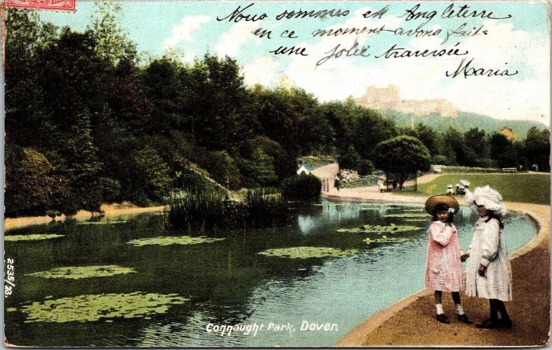 Scenic Connaught Park Dover England Walkway DB Cancel WOF WOB Postcard 