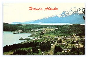 Haines Alaska Aerial View Postcard