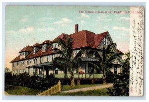 1906 Holland House West Palm Beach Florida FL Residence Glenwood Postcard