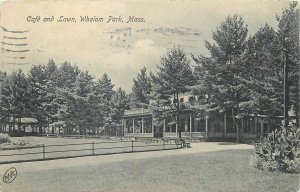 Postcard 1914 Massachusetts Whalom Park Cafe & Lawn Metropolitan MA24-1538