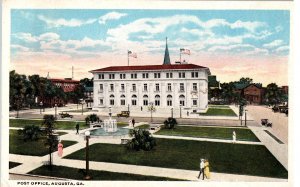 Augusta, Georgia - Showing the beautiful U.S. Post Office - in 1918