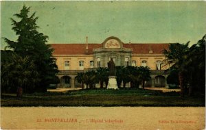 CPA MONTPELLIER L'Hopital suburbain statue (984432)