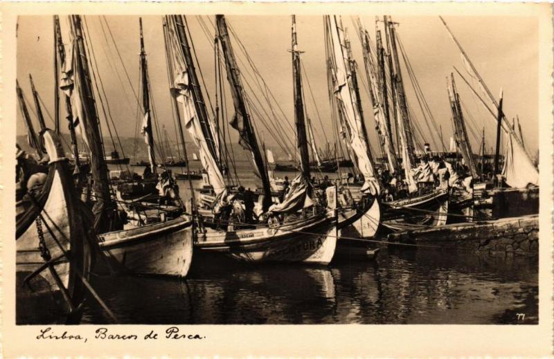 CPA AK LISBOA - Barcos de Perca PORTUGAL (760425)