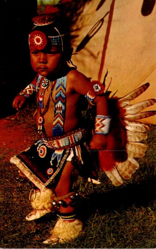 Little Nonnie 2 Year Old Pawnee-Otoe Indian Dancer