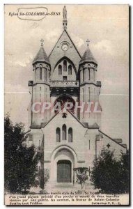 Postcard Ancient Church Ste Colombe Senses