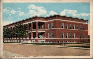 Postcard MI Ingham County Lansing Club House Reo Motor Car Company ~1920 M51