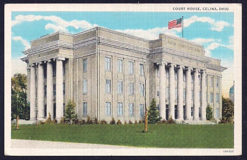 Court House Celina Ohio unused c1920's