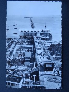 Essex SOUTHEND ON SEA The Pier & Fun Fair / Pirate Ship c1950s RP Postcard