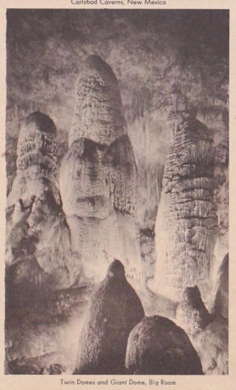 New Mexico Carlsbad Caverns Twin Domes and Giant Dome Big Room