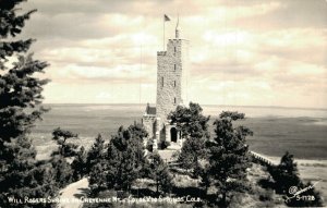 USA Will Rogers Shrine On Cheyenne Mountain Colorado Springs RPPC 05.03