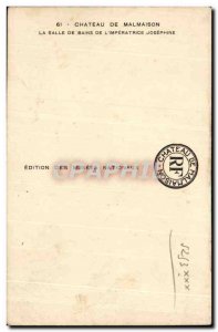 Old Postcard Chateau De Malmaison the Bathroom L & # 39imperatice