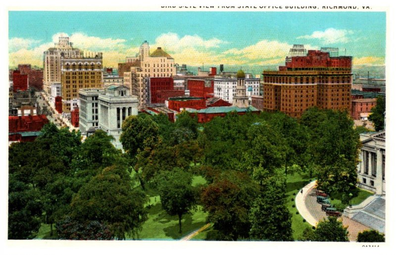 Virginia   Richmond   Bird's Eye view from state office building