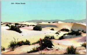 White Sands Most Unusual Playgrounds Scenic Southwest Gigantic Sandpile Postcard