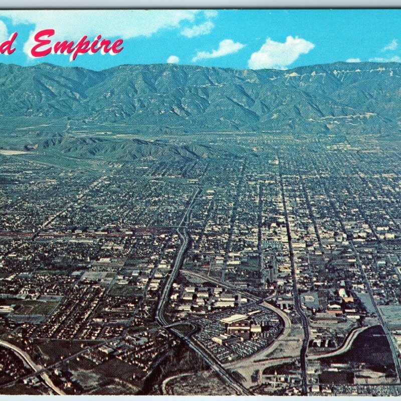 c1960s San Bernardino CA Inland Empire Greetings Birds Eye Mall Shopping PC A235