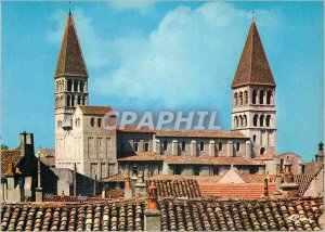 Modern Postcard Tournus (S and L) Church St Philibert (tenth eleventh S) Over...