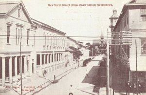 british guiana, Guyana, GEORGETOWN, New North Street from Water Street (1910s)