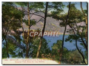 Old Postcard Menton Vue Generale Cape Jack Martin