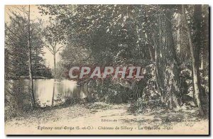 Old Postcard Epinay sur Orge S and O Chateau de Sillery Cascade