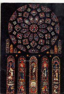 BF21363 rose nord cathedrale de chartres   france  front/back image