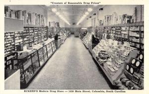 Columbia South Carolina Eckerd Modern Drug Store Antique Postcard K93050