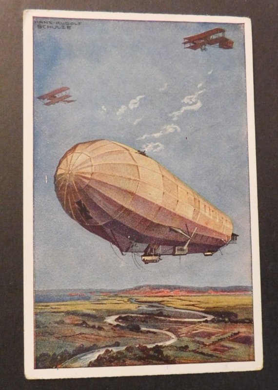 Mint Postcard The Luftflotte Zeppelin Germany Berlin Danfa 1