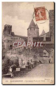 Postcard Old Carcassonne Aude Front Doors