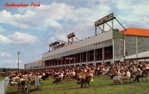 Salem, NH New Hampshire ROCKINGHAM PARK Horse Racing GRANDSTAND Closed  Postcard