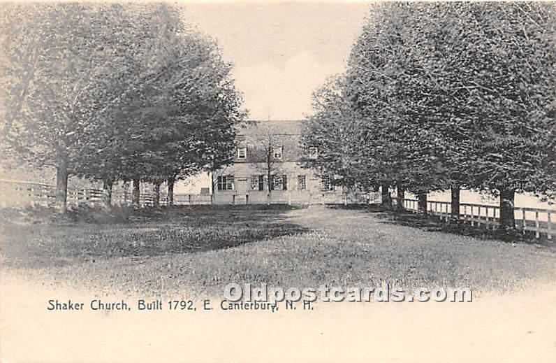 Shaker Church Built 1792 East Canterbury, New Hampshire, NH, USA Unused 