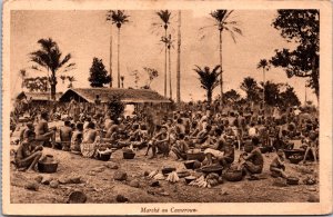 Cameroon Marché au Cameroun Vintage Postcard 09.61