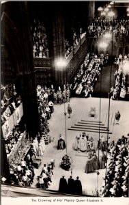 Queen Elizabeth II The Crowning of Her Majesty RPPC Postcard Z8