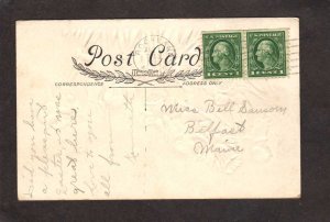 May Easter Greetings Postcard Sunshine Gladness Cupids Flowers Vintage PC