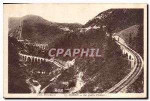 Postcard Old Picturesque Jura Morez Four Viadus