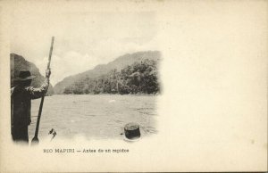 bolivia, RIO MAPIRI, Antes de un Rapidos (1899) Postcard