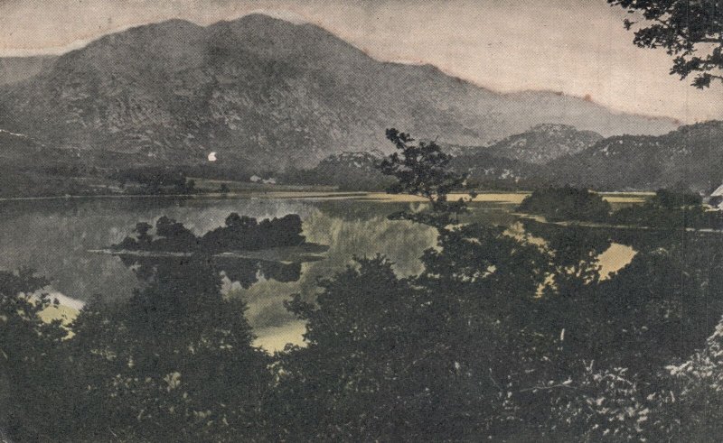 Vintage Postcard 1910 View of Loch Achray and Ben Venu Scotch Highlands Scotland