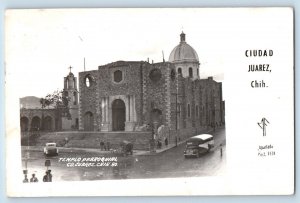 Ciudad Juarez Chihuahua Mexico Postcard Parroqual Temple c1910 RPPC Photo