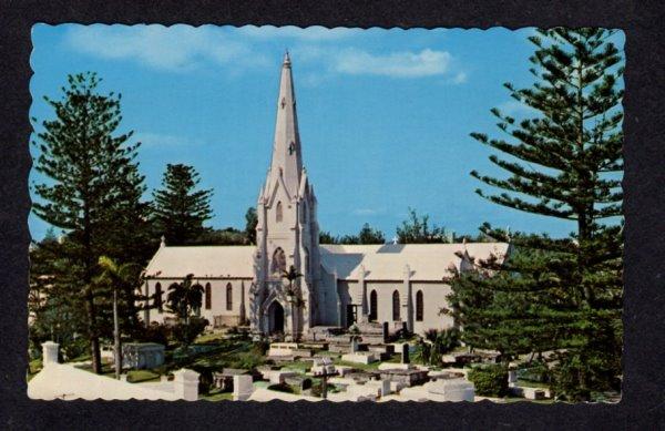 Bermuda St Pauls Church PAGET Postcard PC Carte Postale