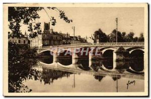 Old Postcard Auxerre Paul Bert Bridge