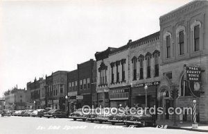 Real Photo South Side Square Clarinda, Iowa, USA Unused 