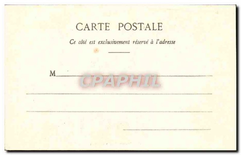 Old Postcard Fantaisie Pierrot family man