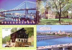 PENNSYLVANIA: Lot of (4) Modern View Picture Postcards (Continental 4X6)