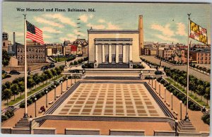 Postcard MONUMENT SCENE Baltimore Maryland MD AK4291