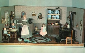 Vintage Postcard Doll House The Kitchen M. D. Gurney Collection Custer S. Dakota