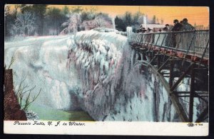 New Jersey PATERSON Passaic Falls in Winter - pm1910 Divided Back