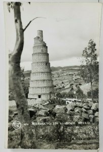 Mexico RPPC Aqueduct Los Remedios Postcard N20