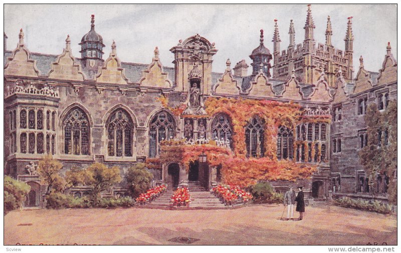 Oriel College , Oxford , 20-40s ; Signed Artist A.R.Q.