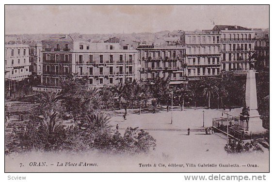 ORAN .- La Place d'Armes , Algeria , 00-10s