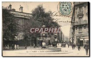 Paris Old Postcard Place Saint Georges