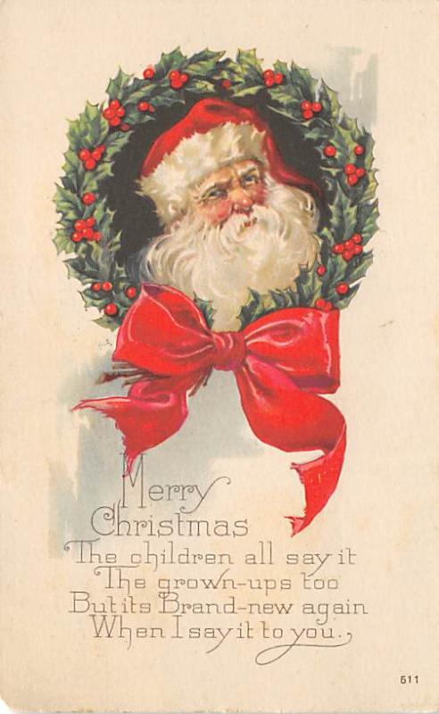 Santa Claus 1923 wear left bottom corner