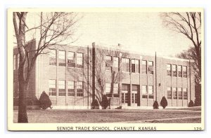 Senior Trade School Chanute Kansas Postcard
