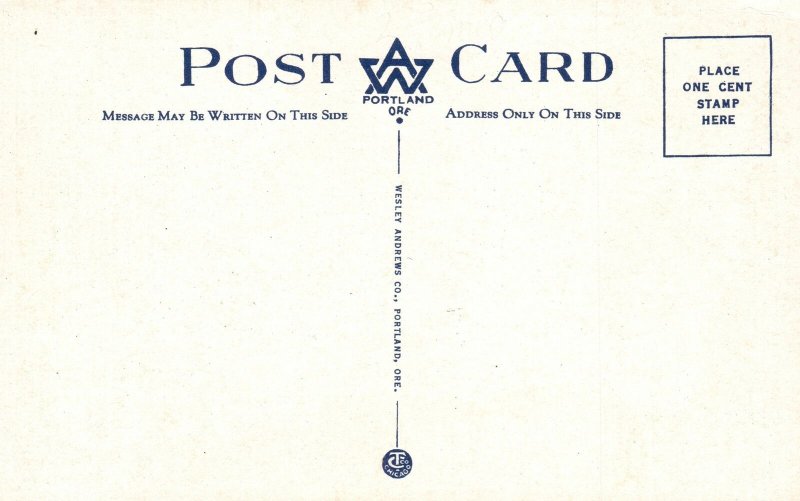 Vintage Postcard Overhead Viaduct Blue Mountain Pass Pendleton Oregon OR 